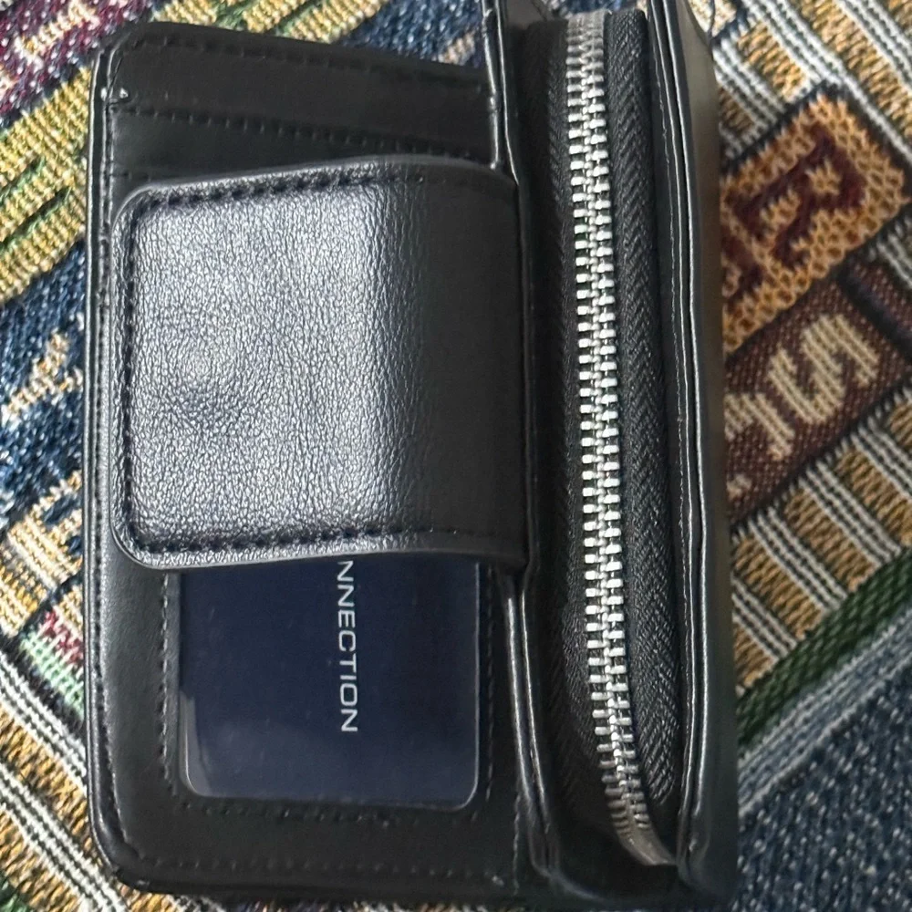 French Connection Black Leather Accessory